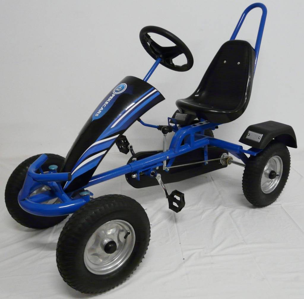 Kart a pedales sport azul Pekecars vista principal