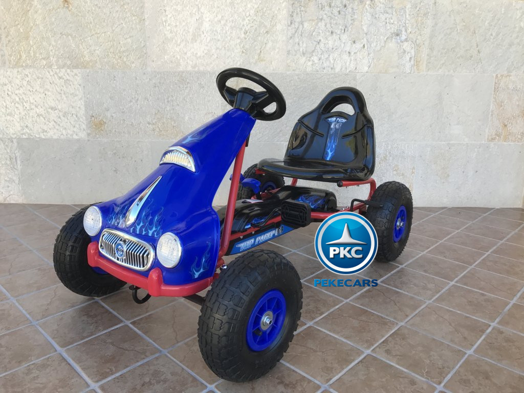 Kart a pedales Flame Azul vista principal
