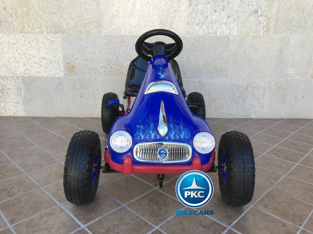 Kart a pedales Flame Azul frontal