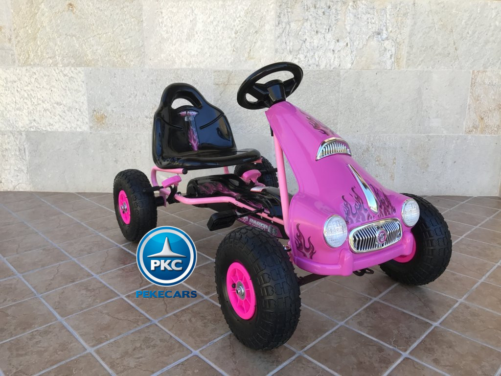 Kart a pedales Flame Rosa