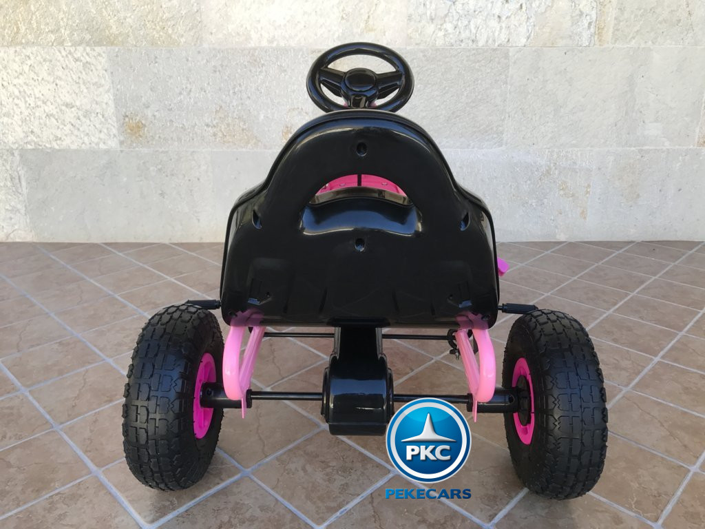 Kart a pedales Flame Rosa trasera