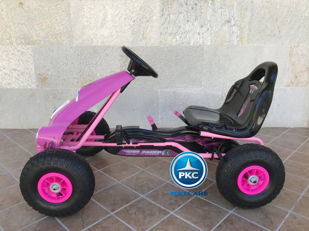 Kart a pedales Flame Rosa