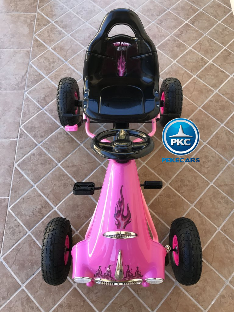 Kart a pedales Flame Rosa