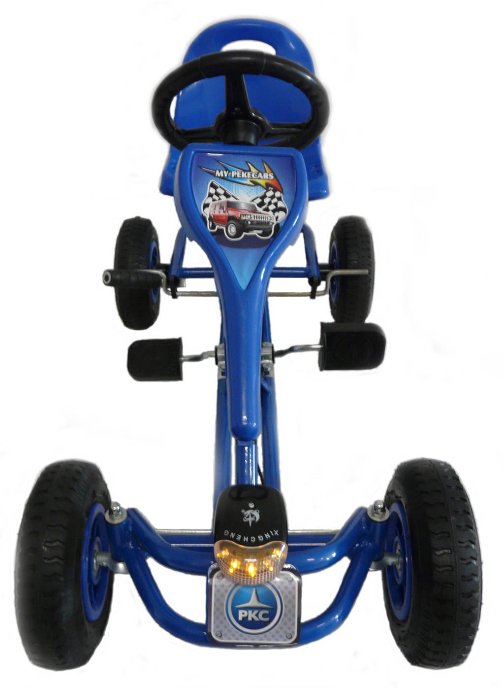Kart a pedales deportivo azul