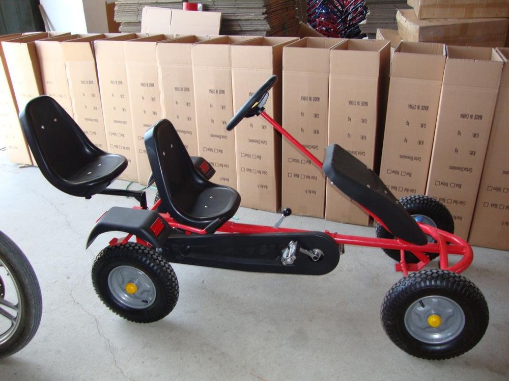 Kart de pedales sandbeach rojo lateral