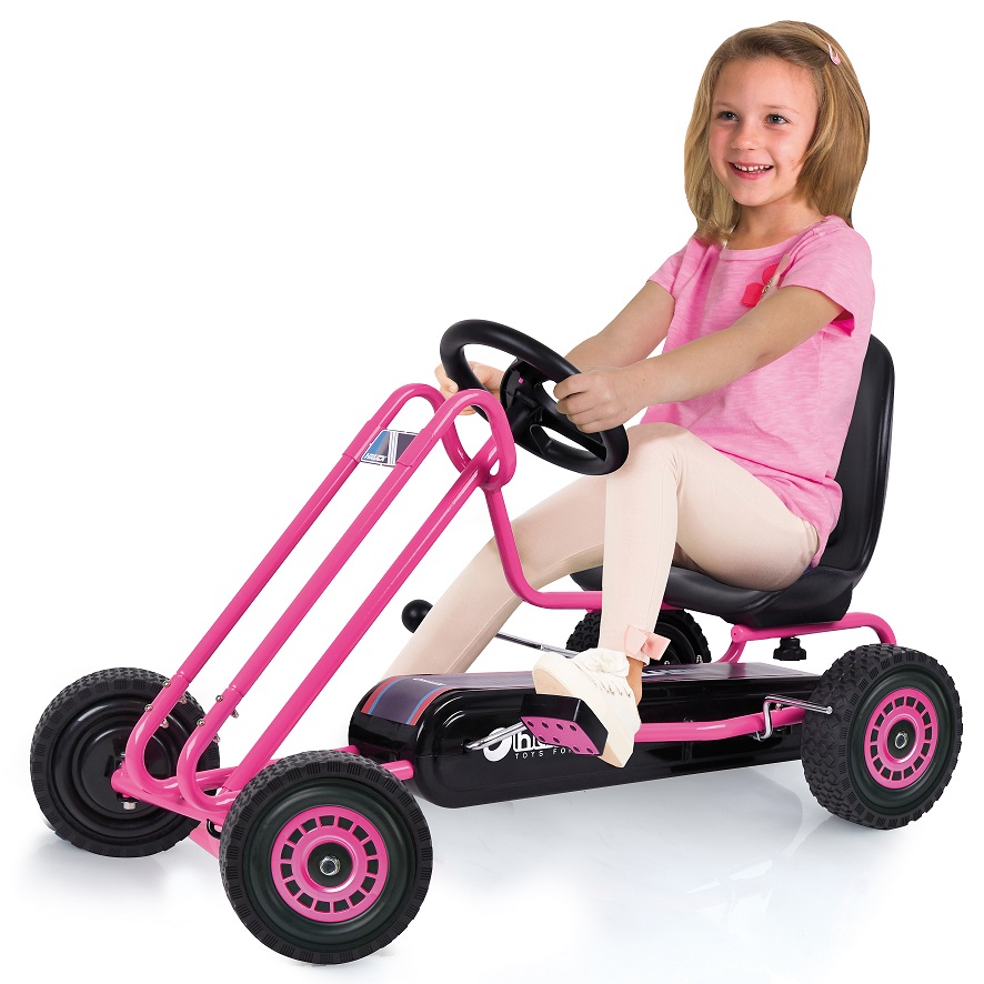 Kart a pedales Lighning Rosa