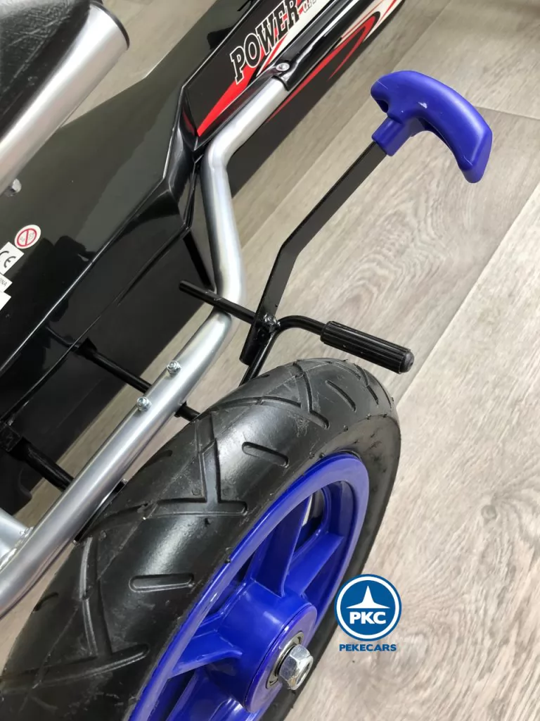 Kart a pedales deportivo azul freno