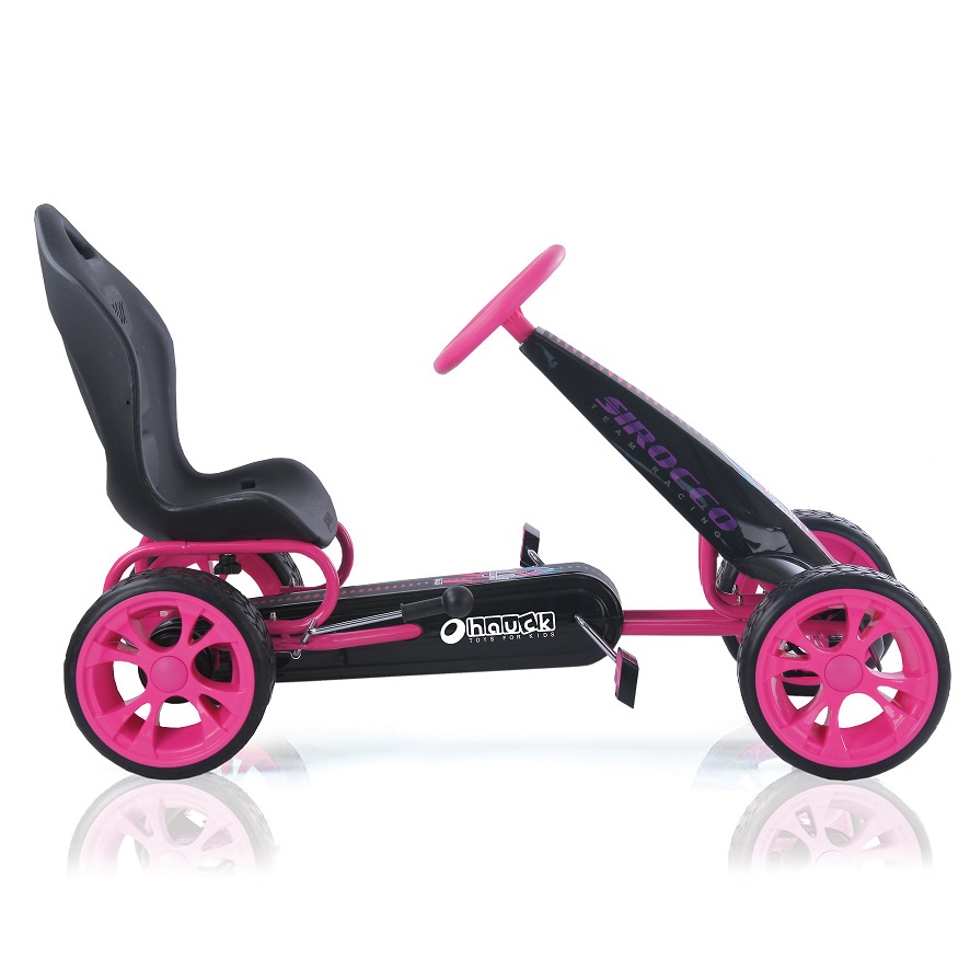 Kart a pedales Sirocco Rosa lateral