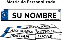 Matrícula Personalizada Pekecars