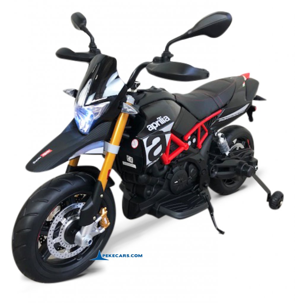 Moto aprilia dorsoduro 12v negra