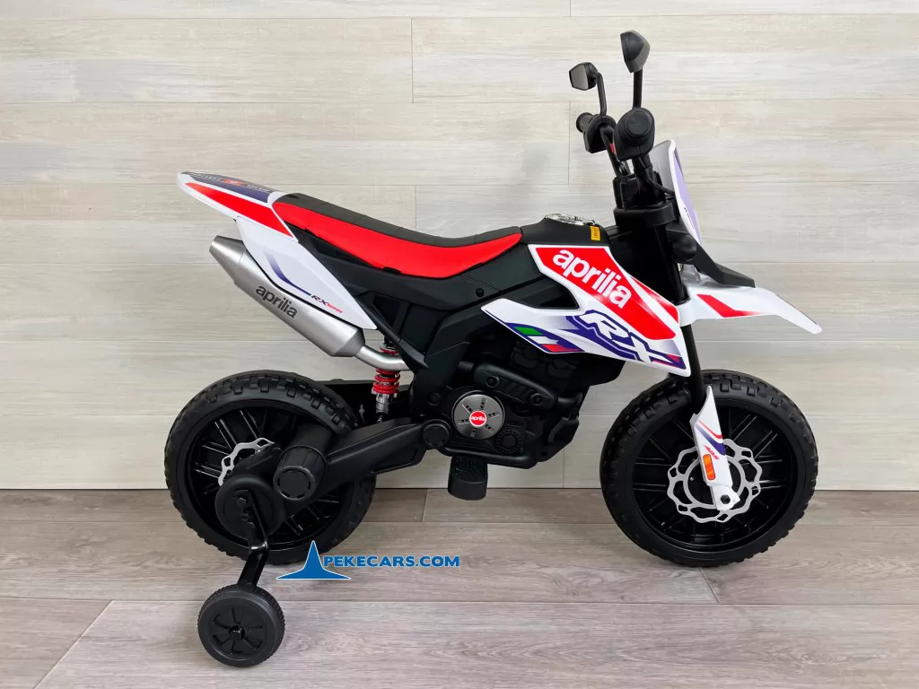 Aprilia RX 50 12V Blanca vista detalle lateral
