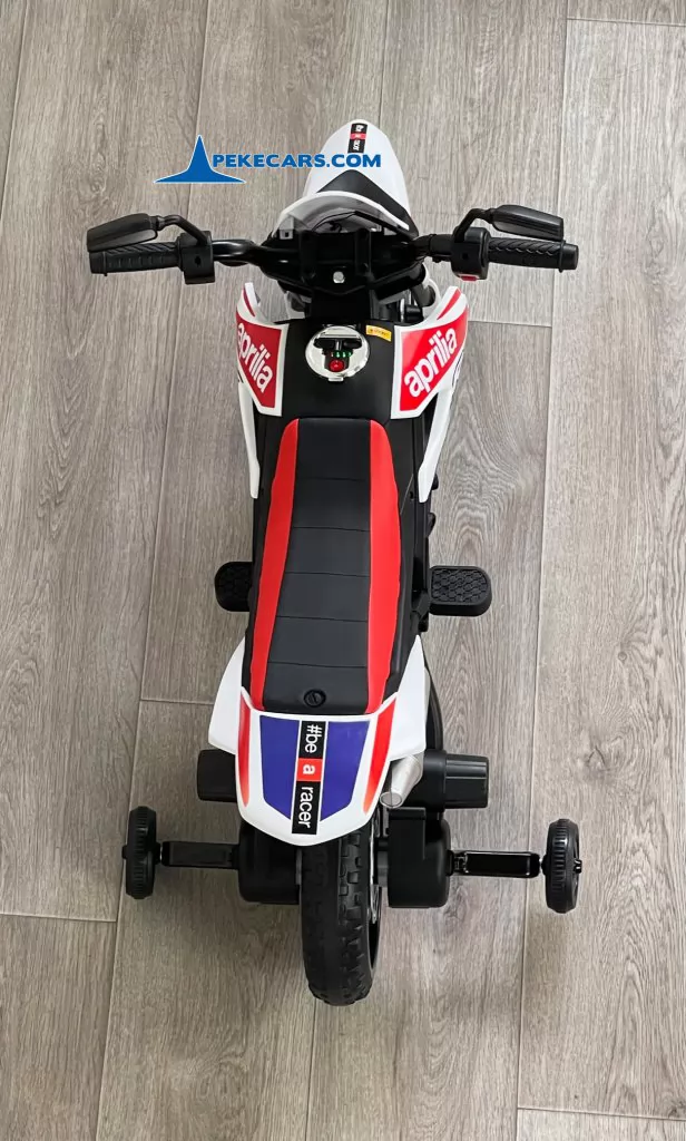 Aprilia RX 50 12V Blanca vista arriba detalle