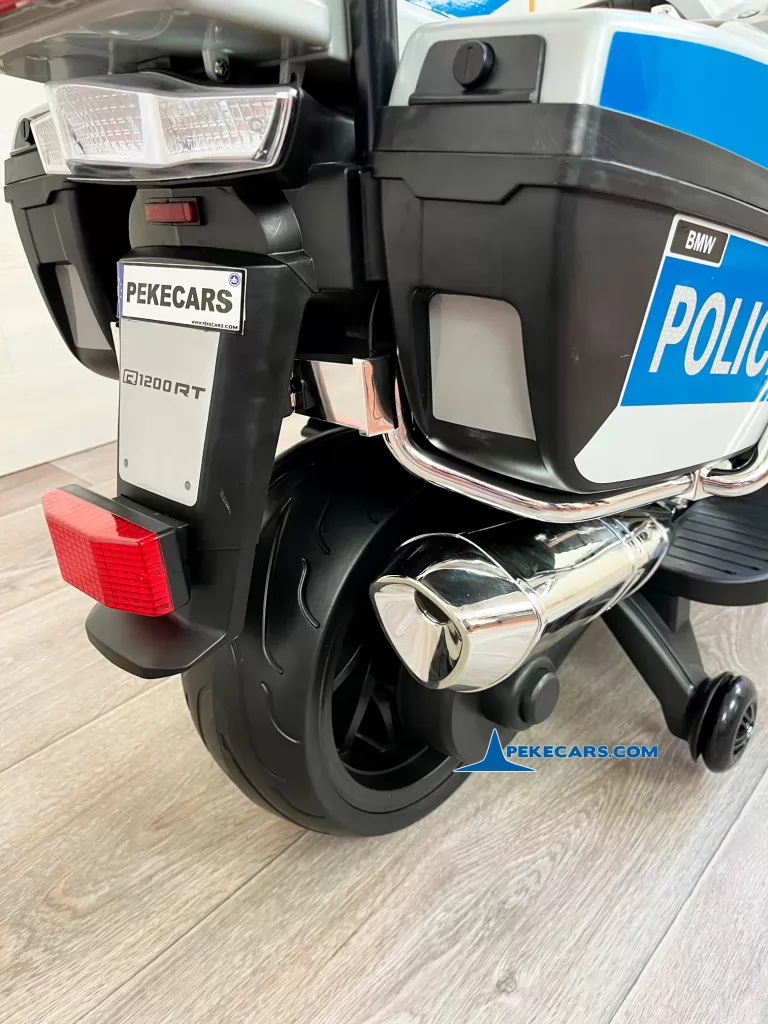Moto de policia BMW R1200 detalle trasero