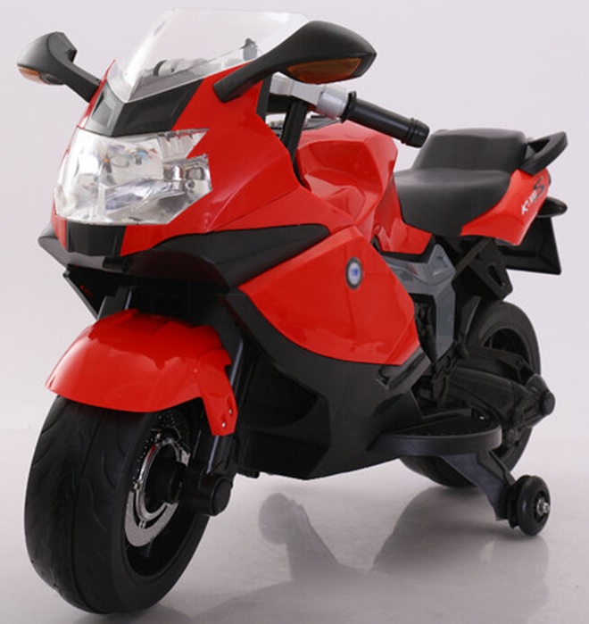 Moto electrica BMW style k1300s roja