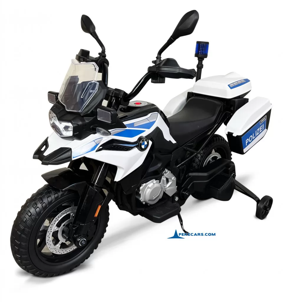 Motocicleta Electrica 6V Moto Policia Para Niños De 2 3 Años Con Sirena Y  Luces