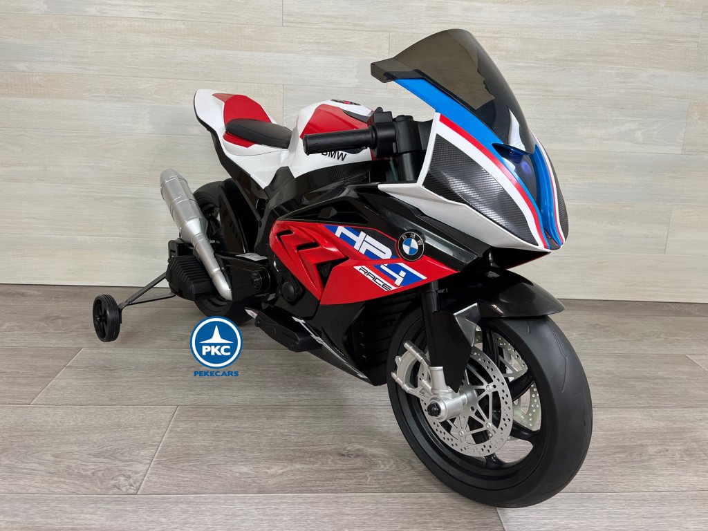 BMW HP4 race12V S1000RR roja para niños