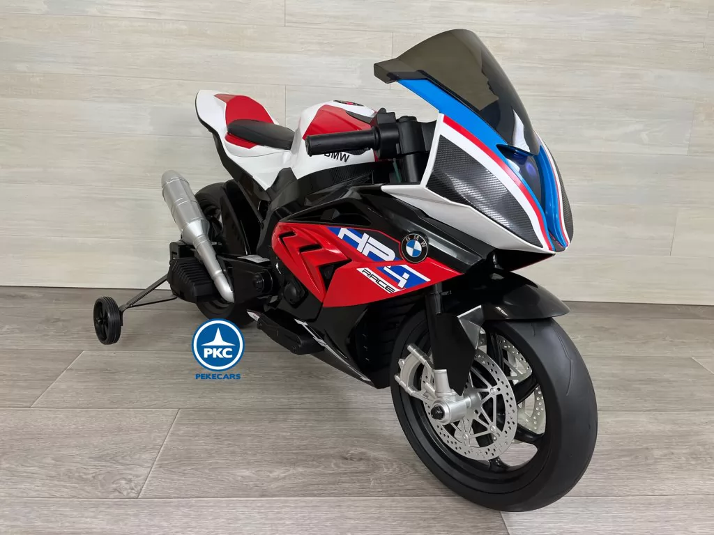 BMW HP4 race12V S1000RR roja para niños