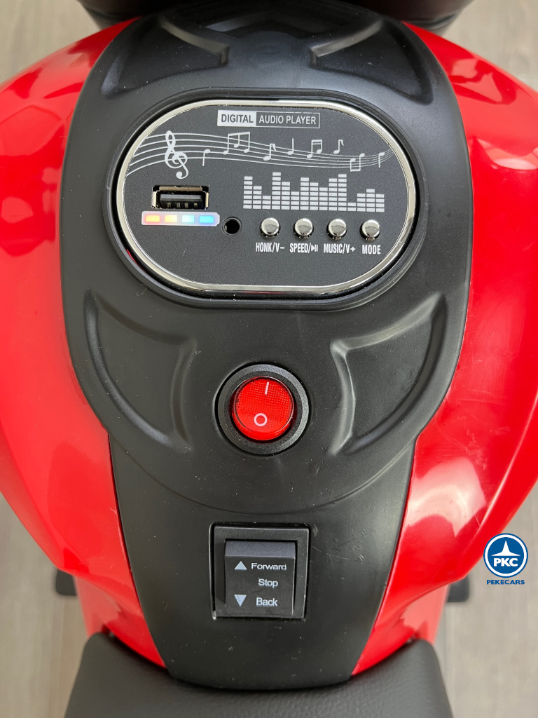 Moto de cross Máxima 12v Roja display