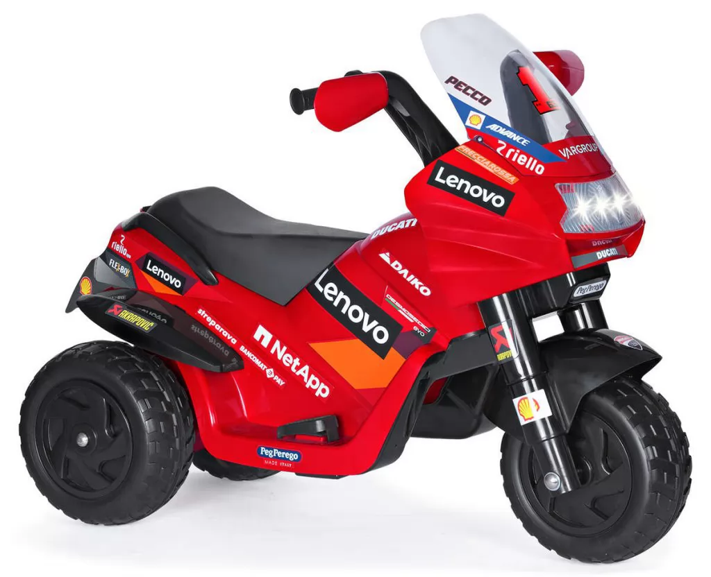Trimoto infantil Ducati Desmosedici Evo 6V - vista trimoto