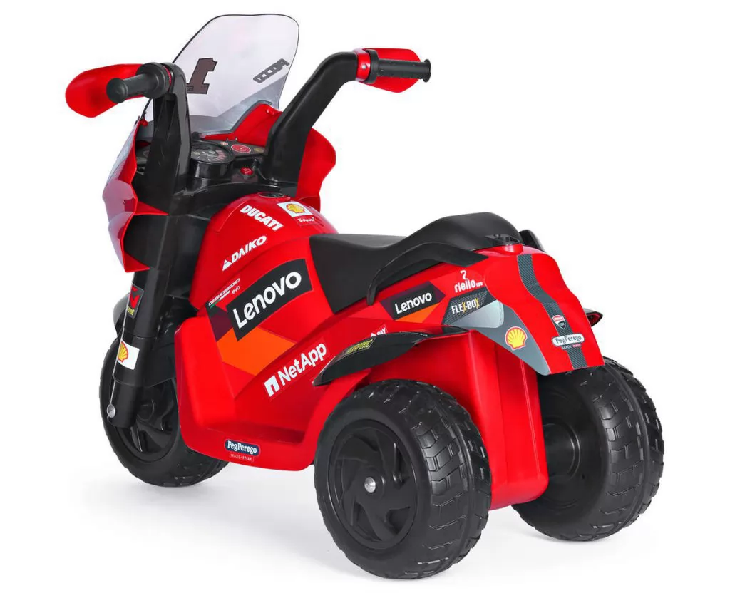 Trimoto infantil Ducati Desmosedici Evo 6V - vista trasera