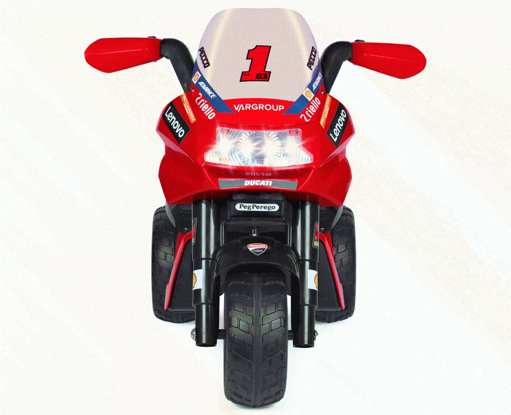 Trimoto infantil Ducati Desmosedici Evo 6V - frontal