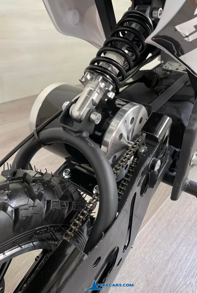 Moto electrica para niños Dirk 36V 800W Negro suspensiones