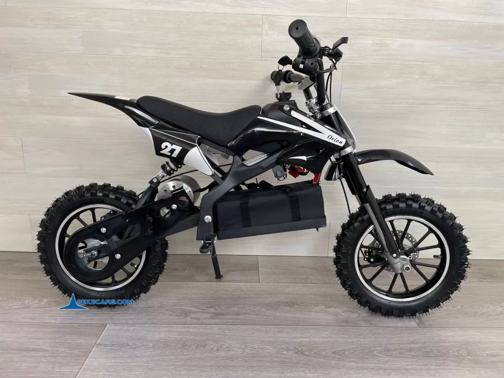 Moto electrica para niños Dirk 36V 800W Negro lado izquierdo