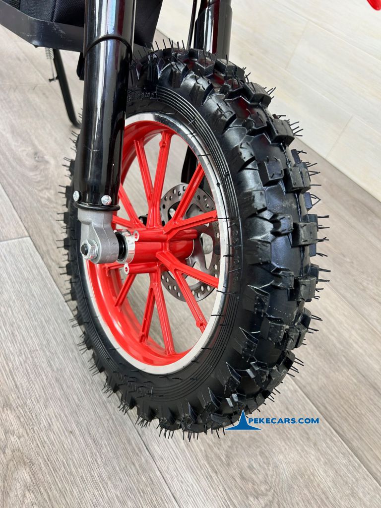 Moto electrica para niños Dirk 36V 800W Roja ruedas