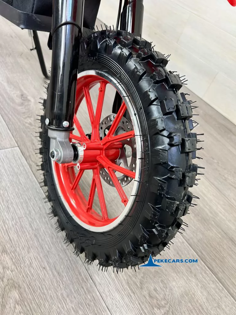 Moto electrica para niños Dirk 36V 800W Roja ruedas