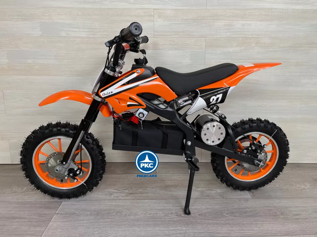 Moto electrica para niños Dirk 36V 800W Naranja lateral