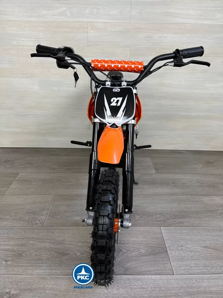 Moto electrica para niños Dirk 36V 800W Naranja frontal