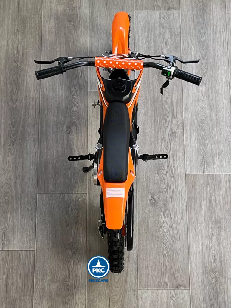 Moto electrica para niños Dirk 36V 800W Naranja asiento