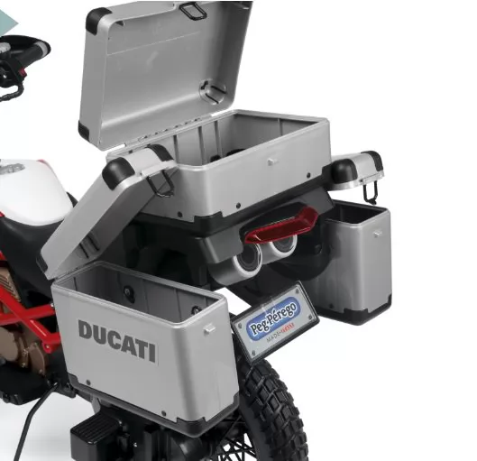 Moto Ducati Enduro 12V - Zoom maletines