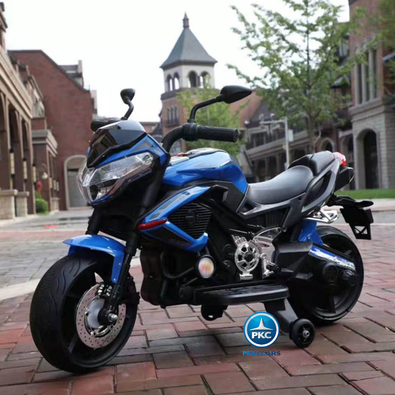 Moto electrica kawasaki style megastar azul