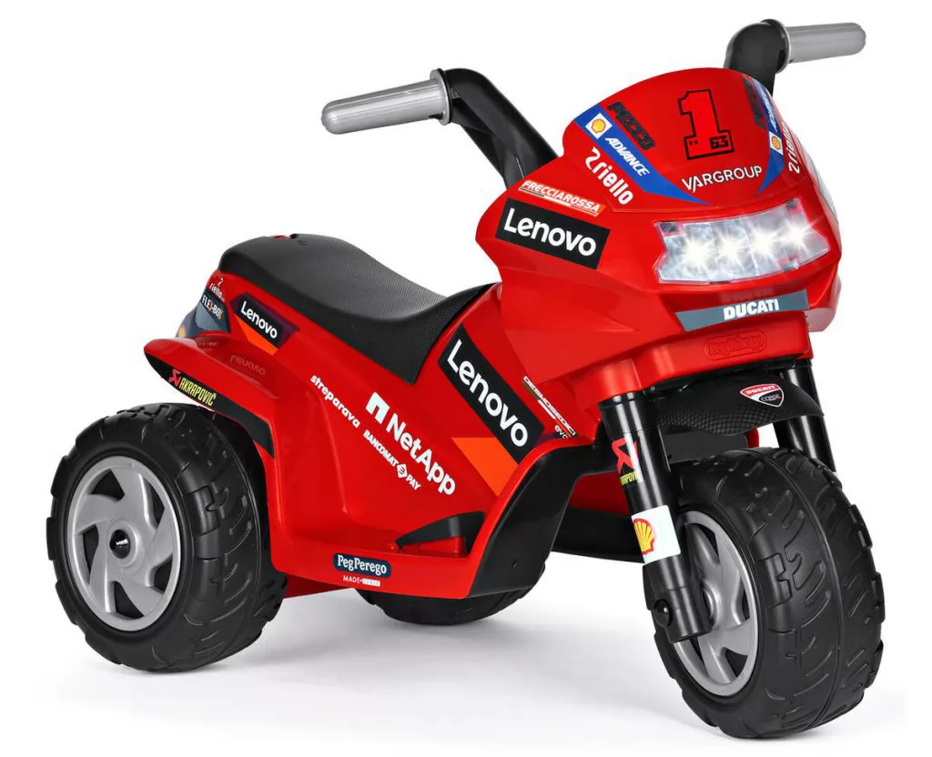 Trimoto infantil Ducati Mini Evo 6V - vista trimoto