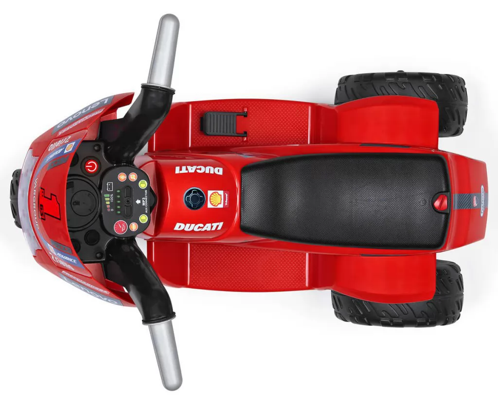 Trimoto infantil Ducati Mini Evo 6V - vista aerea