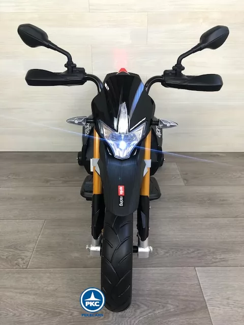 Moto aprilia dorsoduro 12v negra frontal