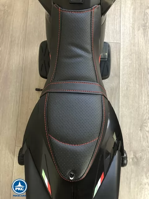 Moto aprilia dorsoduro 12v negra asientos
