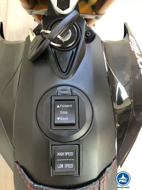 Moto aprilia dorsoduro 12v negra botones