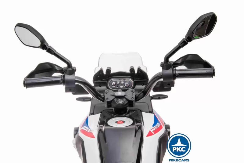 Moto BMW GS850 Adventure All-Road 12V Blanca manillar