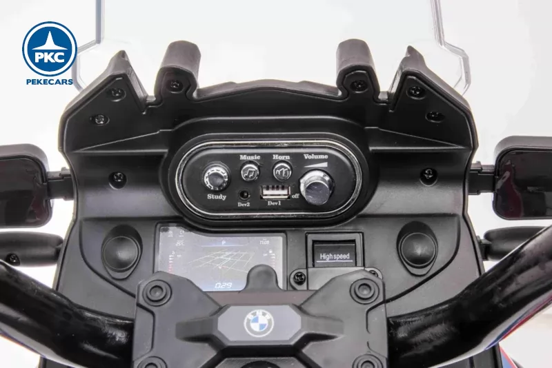 Moto BMW GS850 Adventure All-Road 12V Blanca display sonido