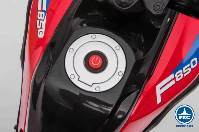 Moto BMW GS850 Adventure All-Road 12V Roja boton encendido