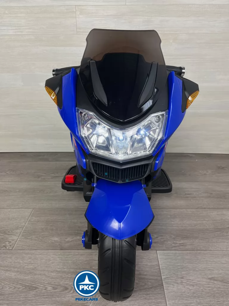 Moto eléctrica para niños BMW Style 12V Azul frontal