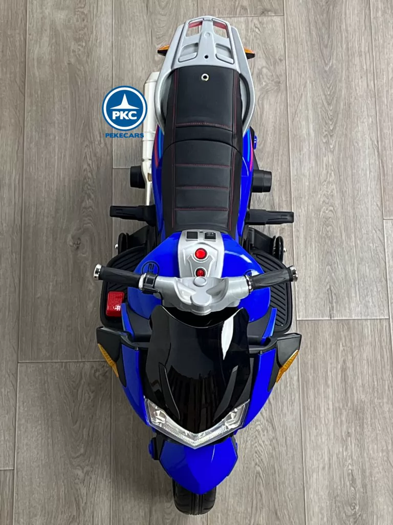 Moto eléctrica para niños BMW Style 12V Azul parabrisas