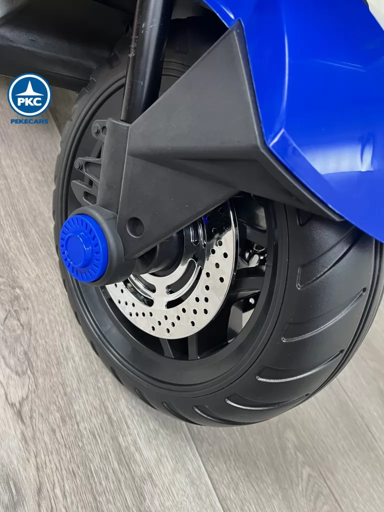 Moto eléctrica para niños BMW Style 12V Azul ruedas de caucho
