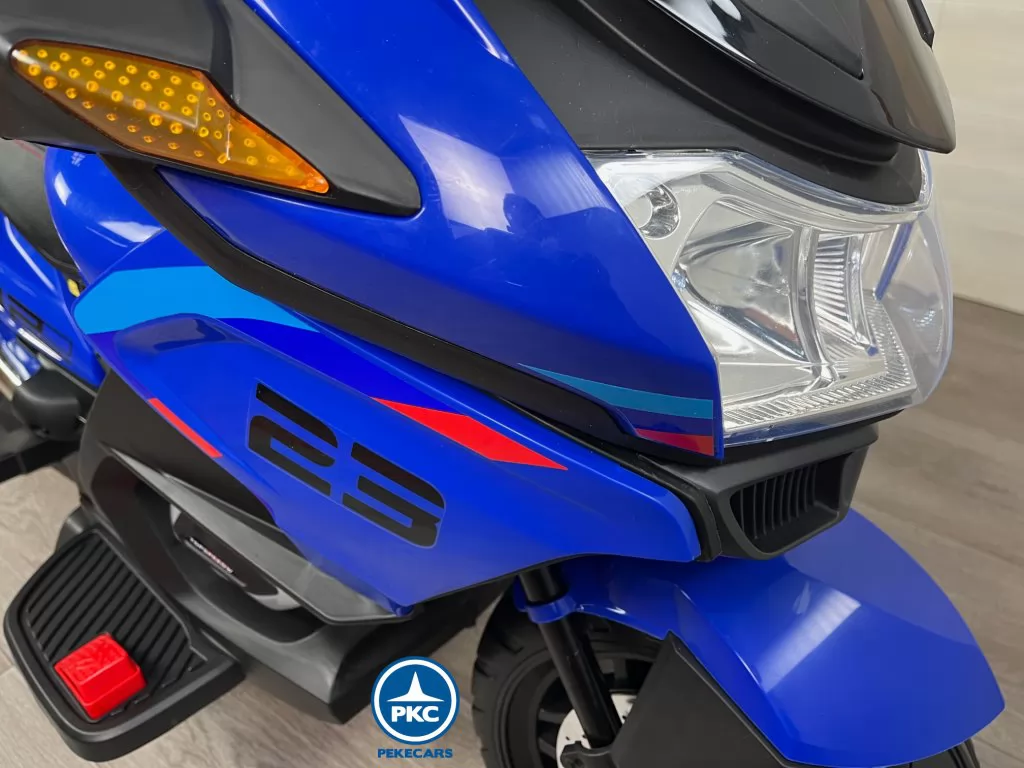 Moto eléctrica para niños BMW Style 12V Azul faros led
