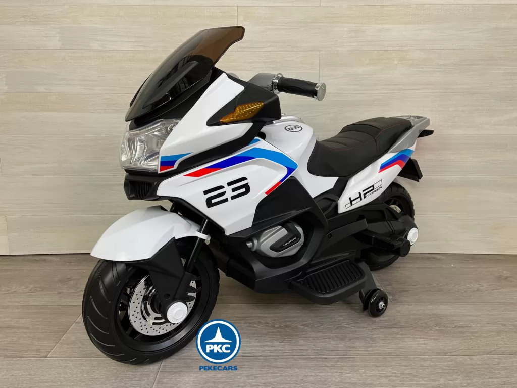 Moto eléctrica para niños BMW Style xmx609 Blanca a batería