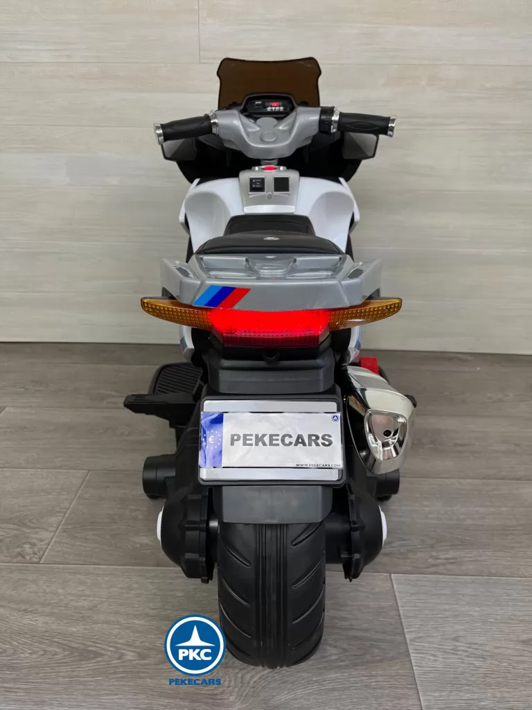 Moto eléctrica para niños BMW Style xmx609 Blanca atras