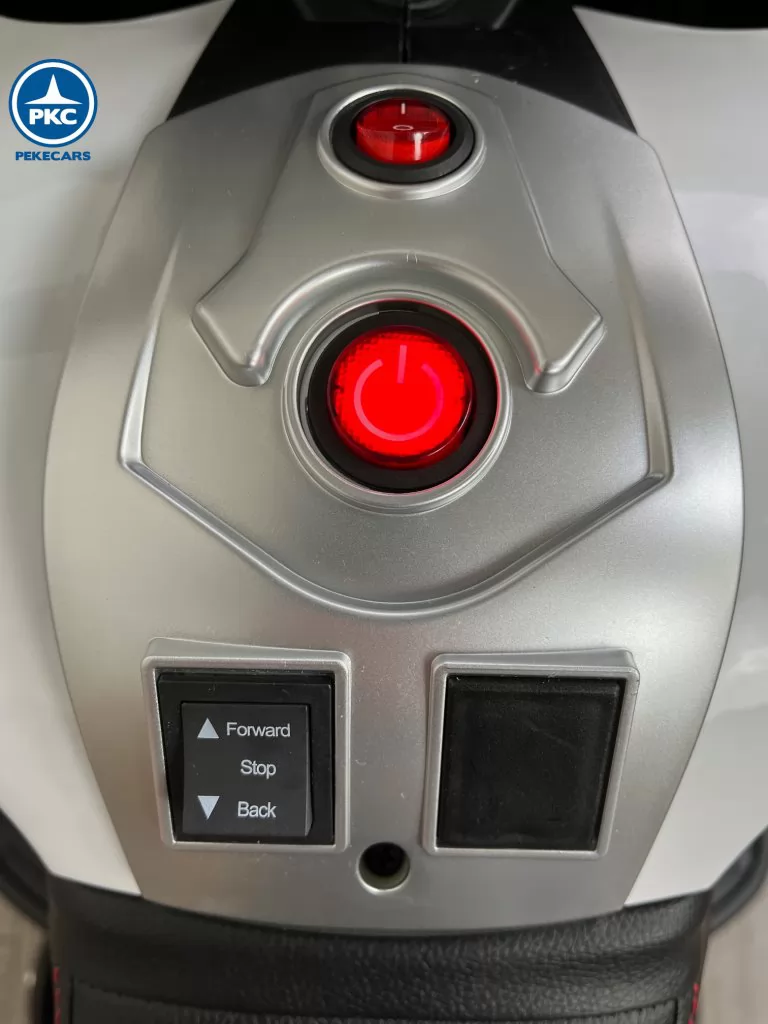 Moto eléctrica para niños BMW Style xmx609 Blanca botones