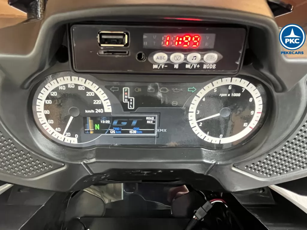 Moto eléctrica para niños BMW Style xmx609 Blanca velocimetro